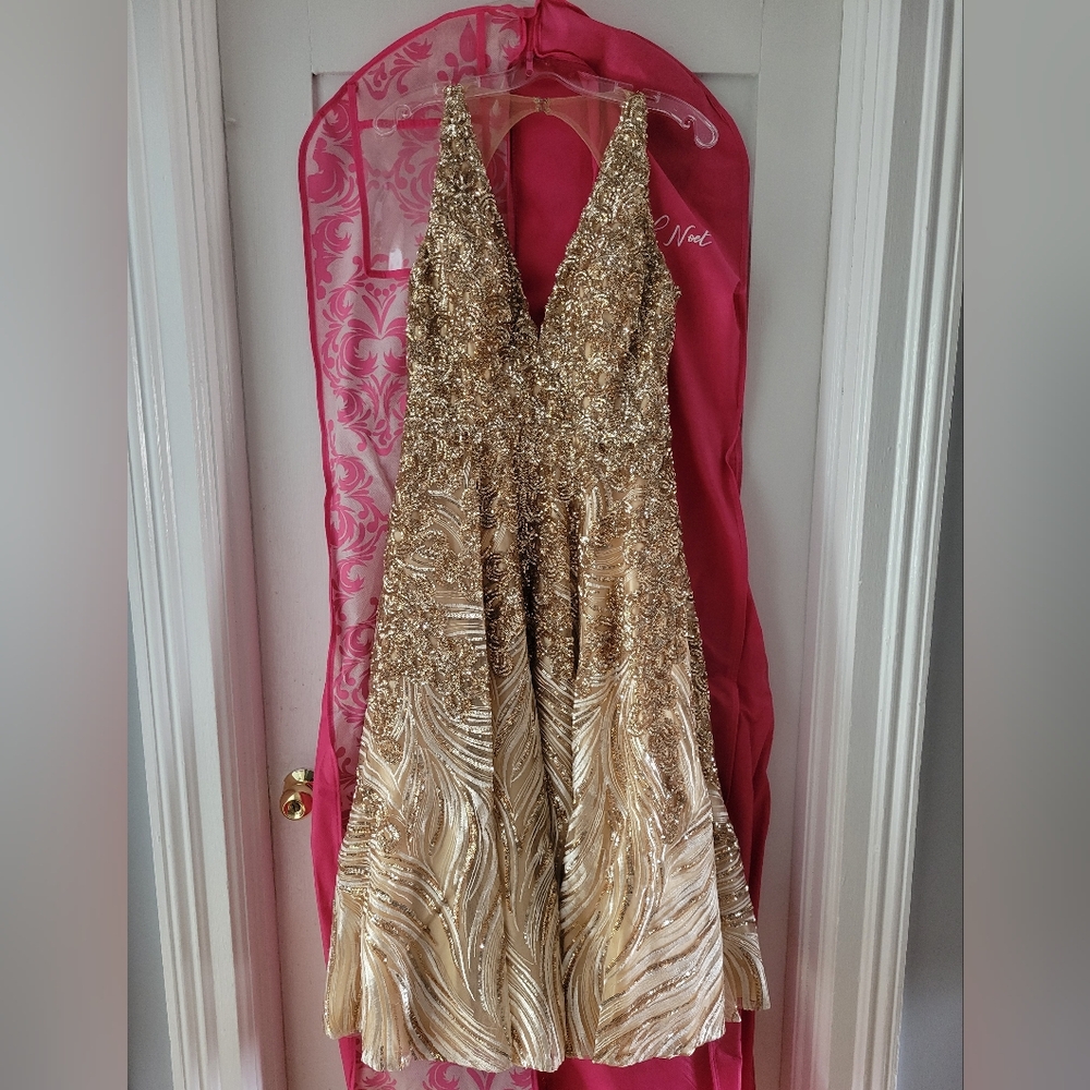 Size 12 tea-length evening/prom dress